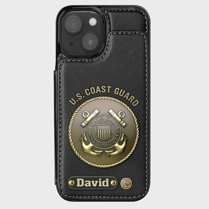 Honor Respect Devotion To Duty - Personalized Veteran Wallet Phone Case