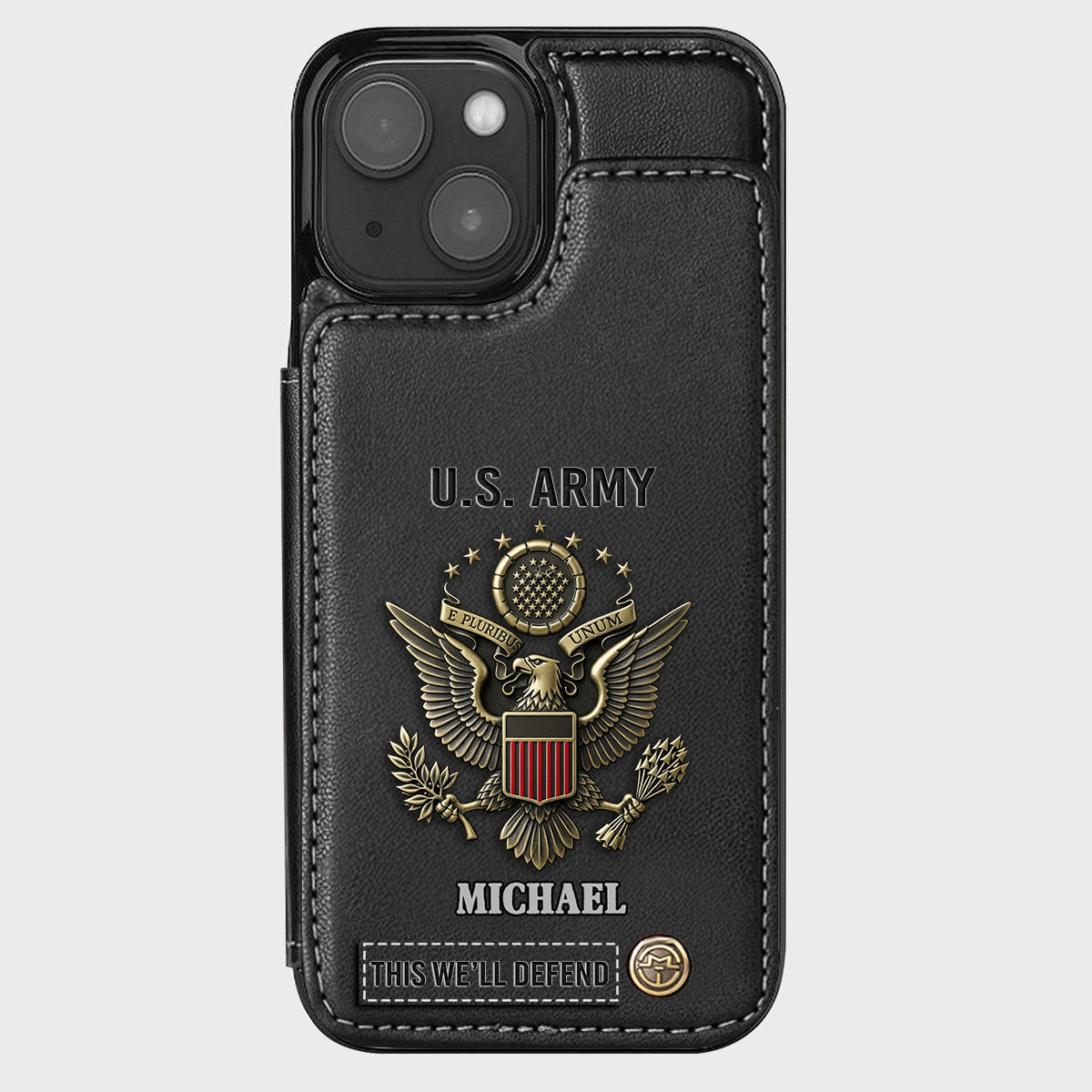 This We'll Defend - Personalized Veteran Wallet Phone Case