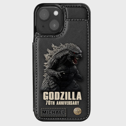 Monster 70th Anniversary Custom Name - Personalized Giant Monster Wallet Phone Case