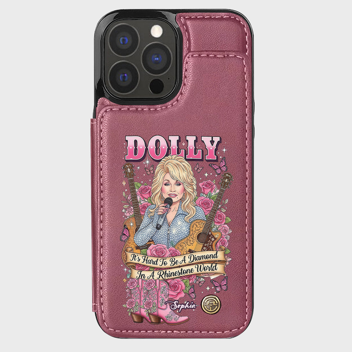 It’s Hard To Be A Diamond In A Rhinestone World - Personalized Wallet Phone Case