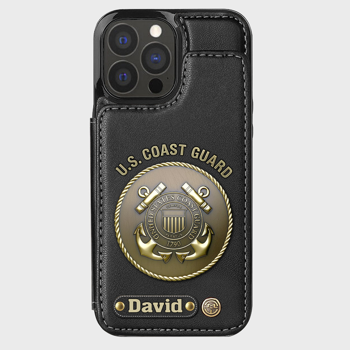 Honor Respect Devotion To Duty - Personalized Veteran Wallet Phone Case