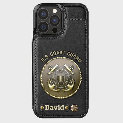 Honor Respect Devotion To Duty - Personalized Veteran Wallet Phone Case