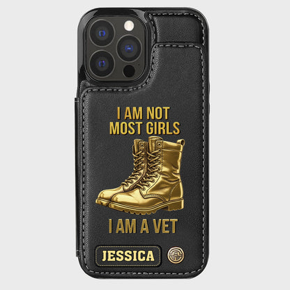 I Am A Vet - Personalized Veteran Wallet Phone Case