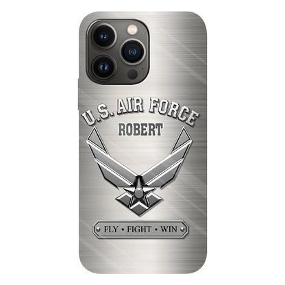 Fly · Fight · Win - Personalized Veteran Full Print Phone Case