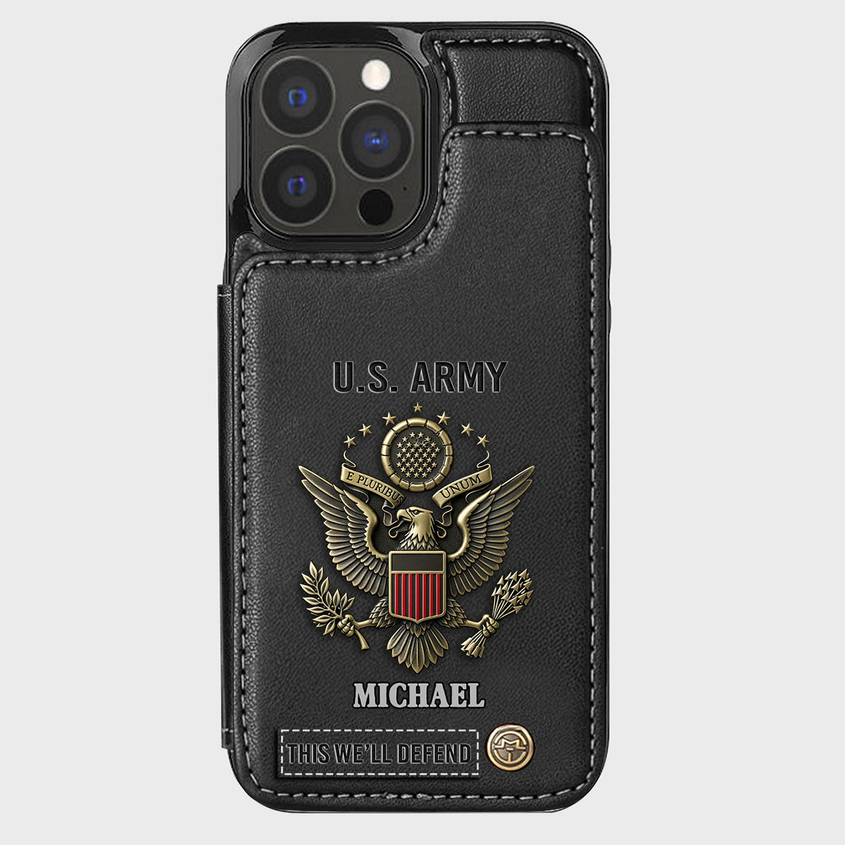 This We'll Defend - Personalized Veteran Wallet Phone Case