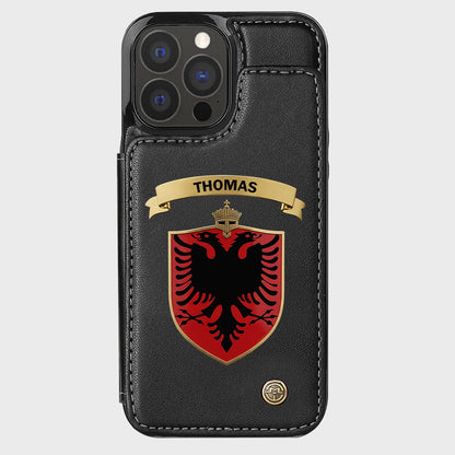 Proud Albania - Personalized Expats Wallet Phone Case