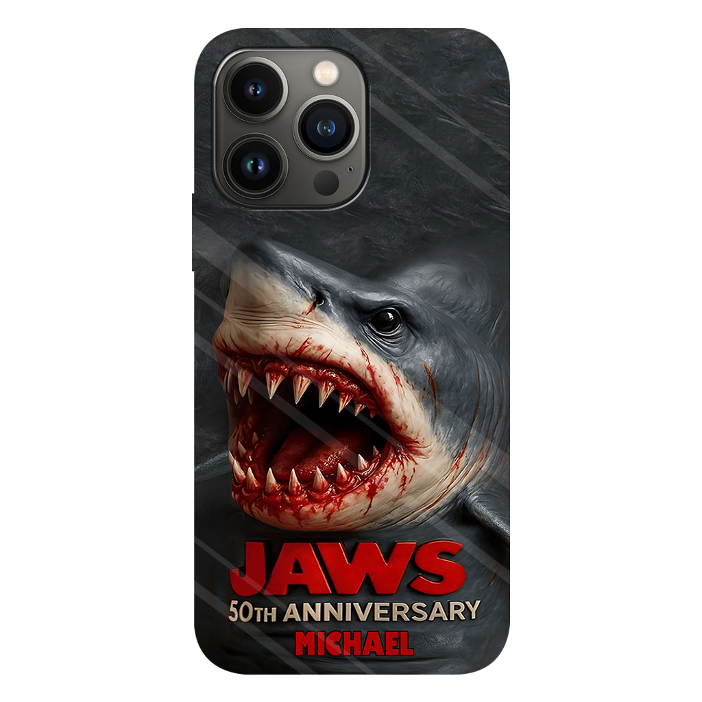 Scary Shark - Personalized Shark Full Print Phone Case
