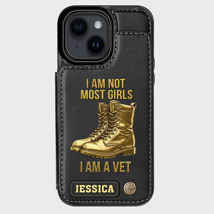I Am A Vet - Personalized Veteran Wallet Phone Case