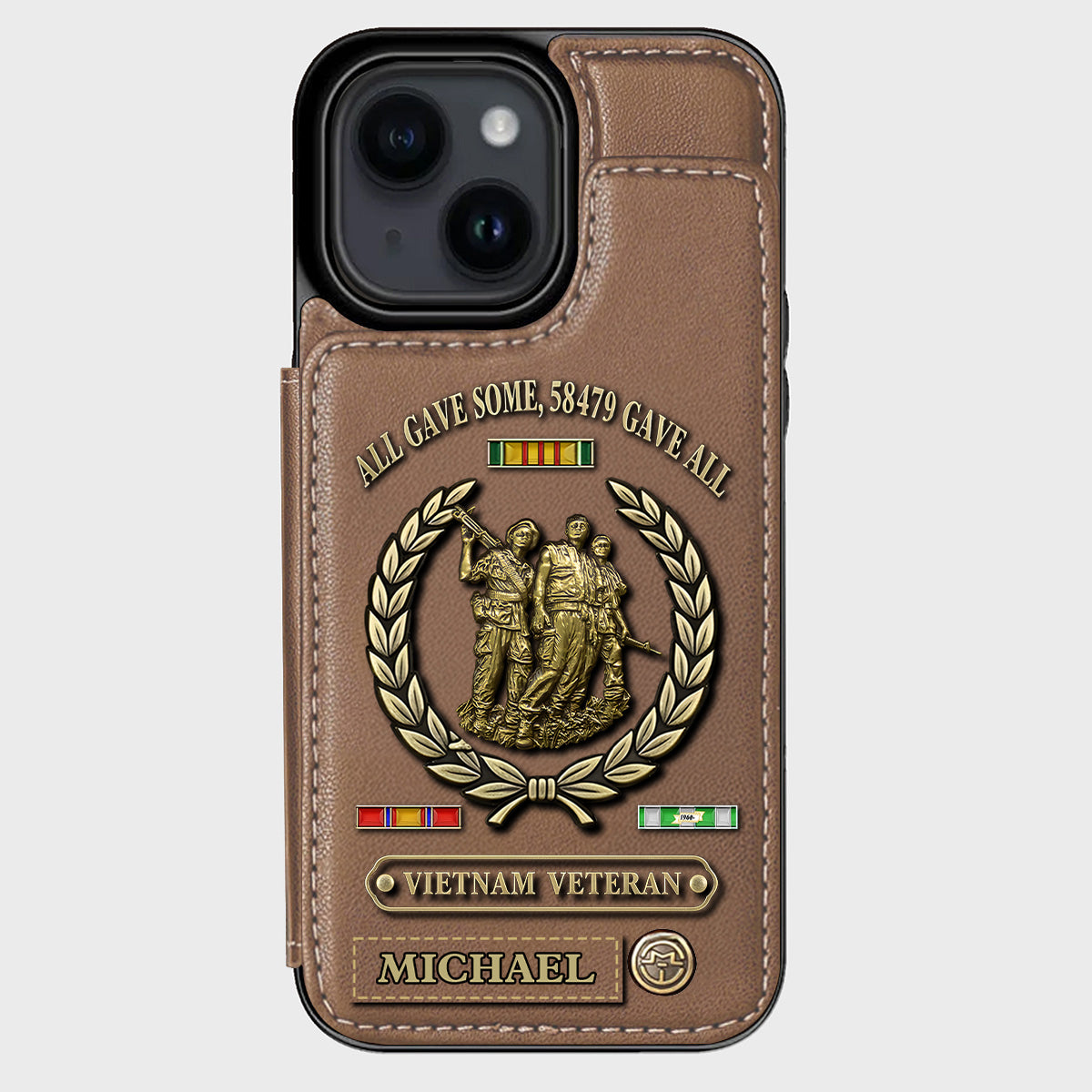 All Gave Some - Personalized Veteran Wallet Phone Case