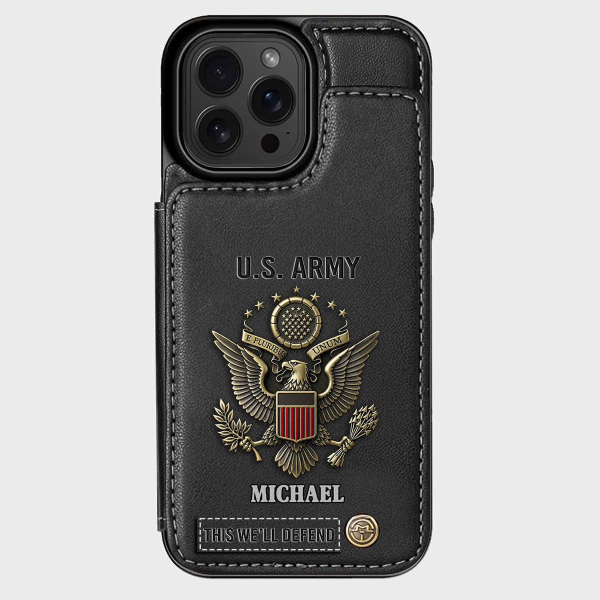 This We'll Defend - Personalized Veteran Wallet Phone Case