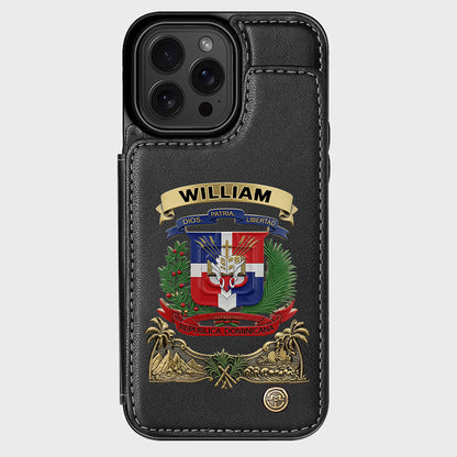 Proud Dominican - Personalized Expats Wallet Phone Case