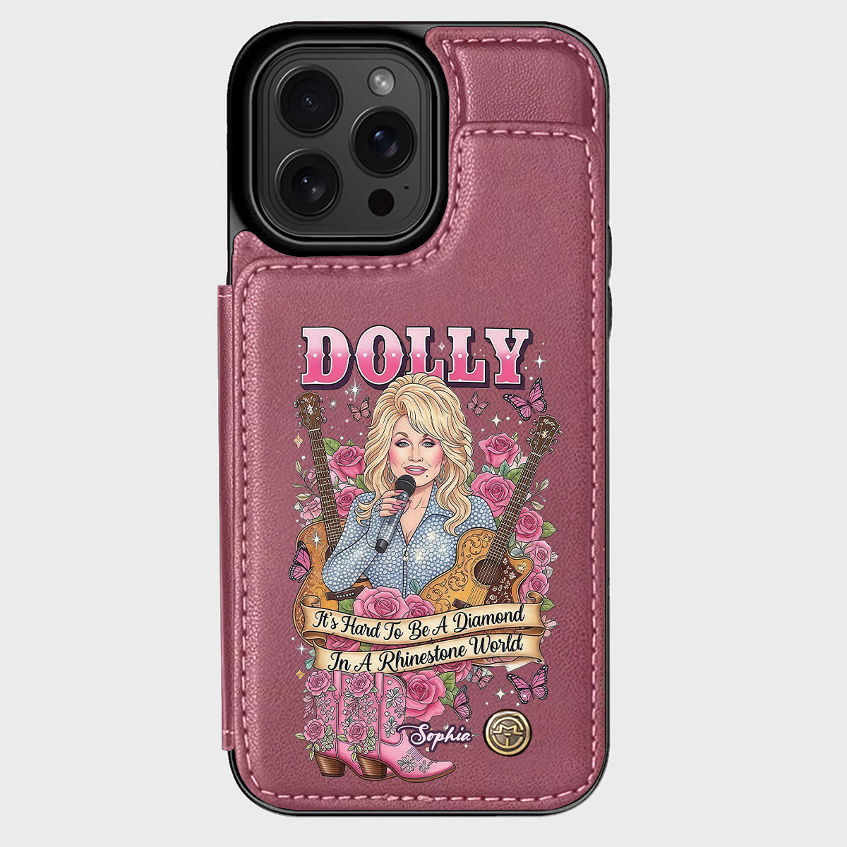 It’s Hard To Be A Diamond In A Rhinestone World - Personalized Wallet Phone Case