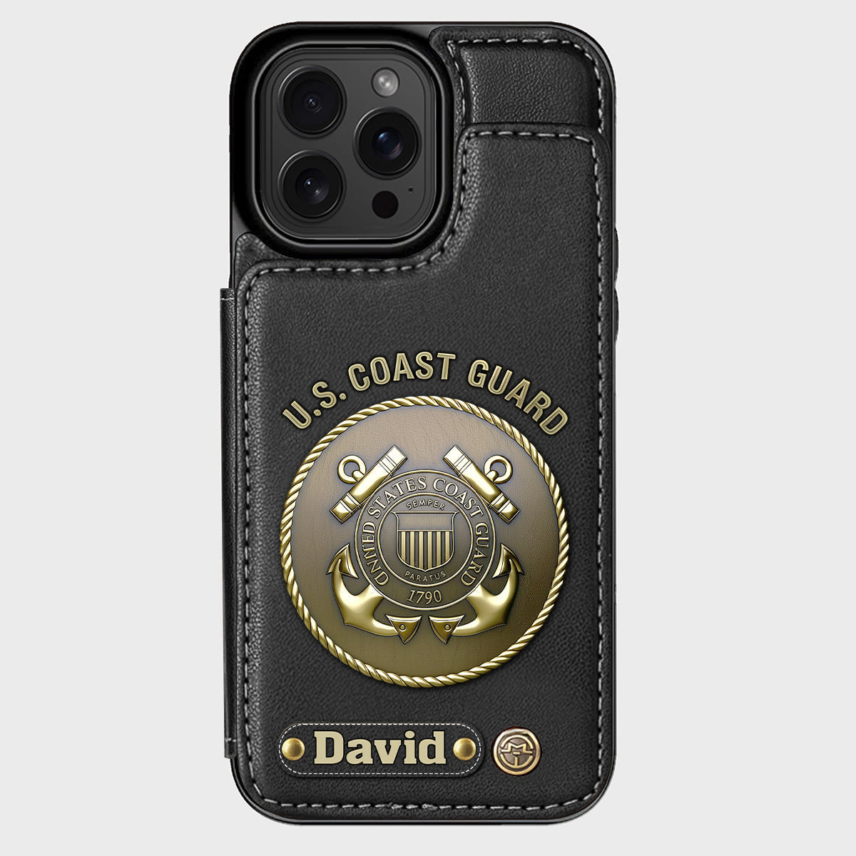 Honor Respect Devotion To Duty - Personalized Veteran Wallet Phone Case