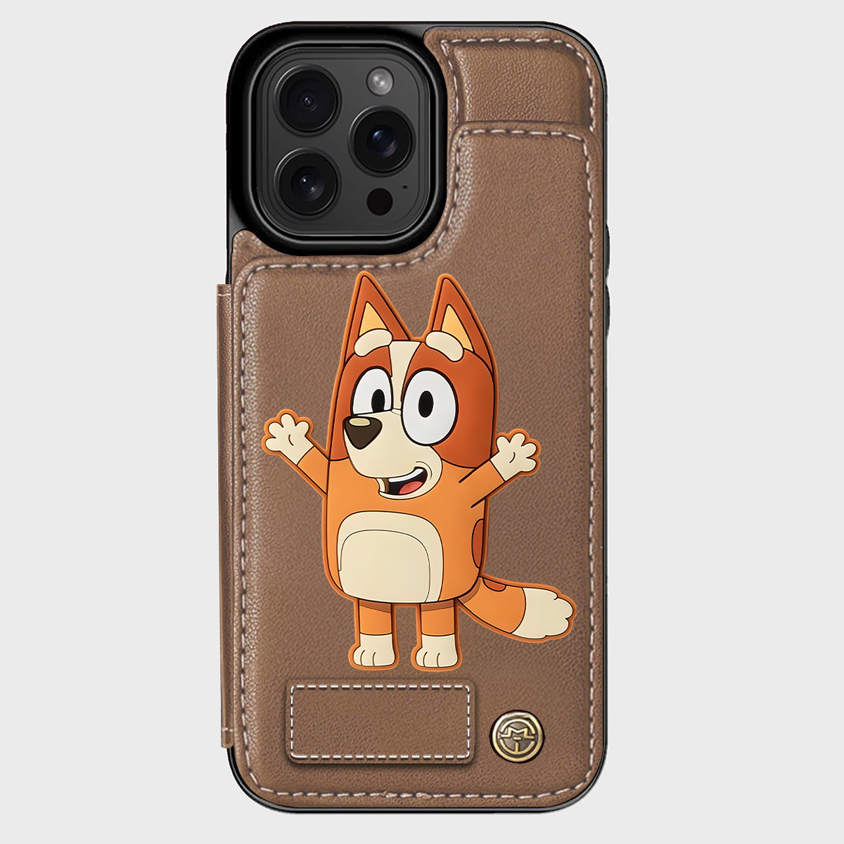 Blue Dog Custom Name - Personalized Blue Dog Wallet Phone Case