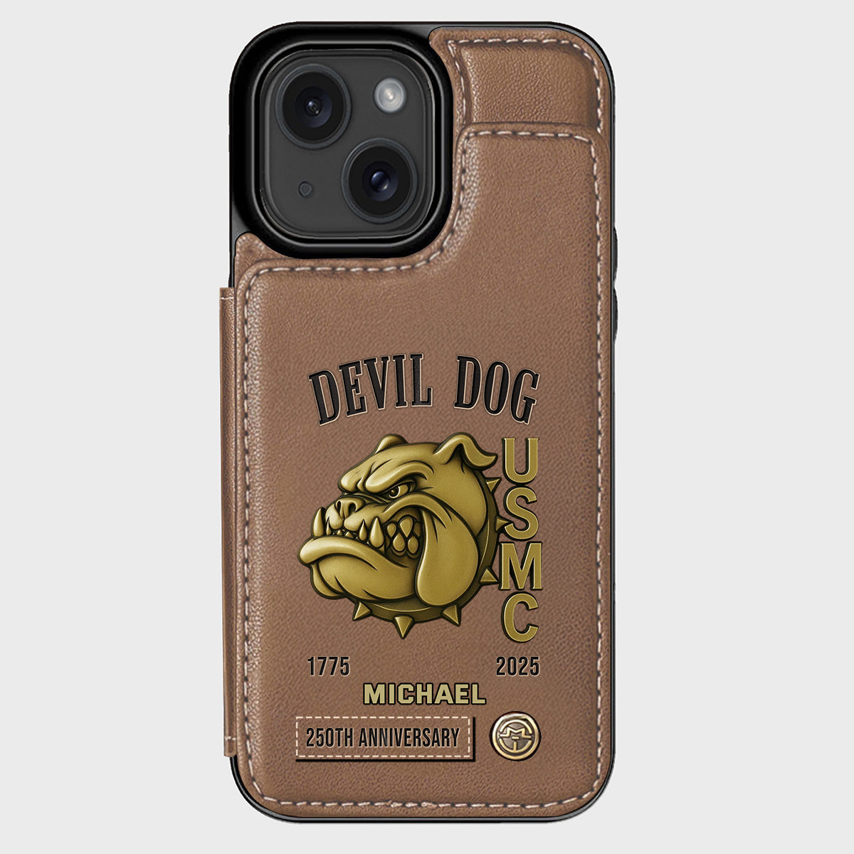 250th Anniversary - Personalized Veteran Wallet Phone Case