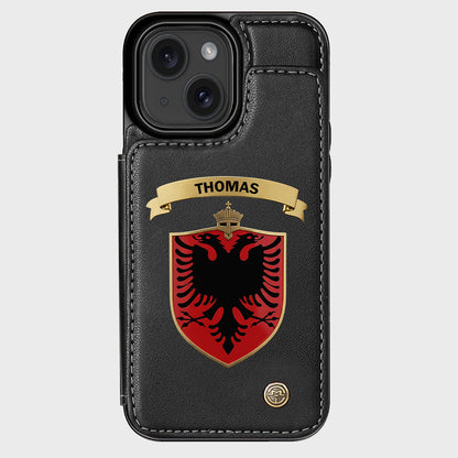 Proud Albania - Personalized Expats Wallet Phone Case