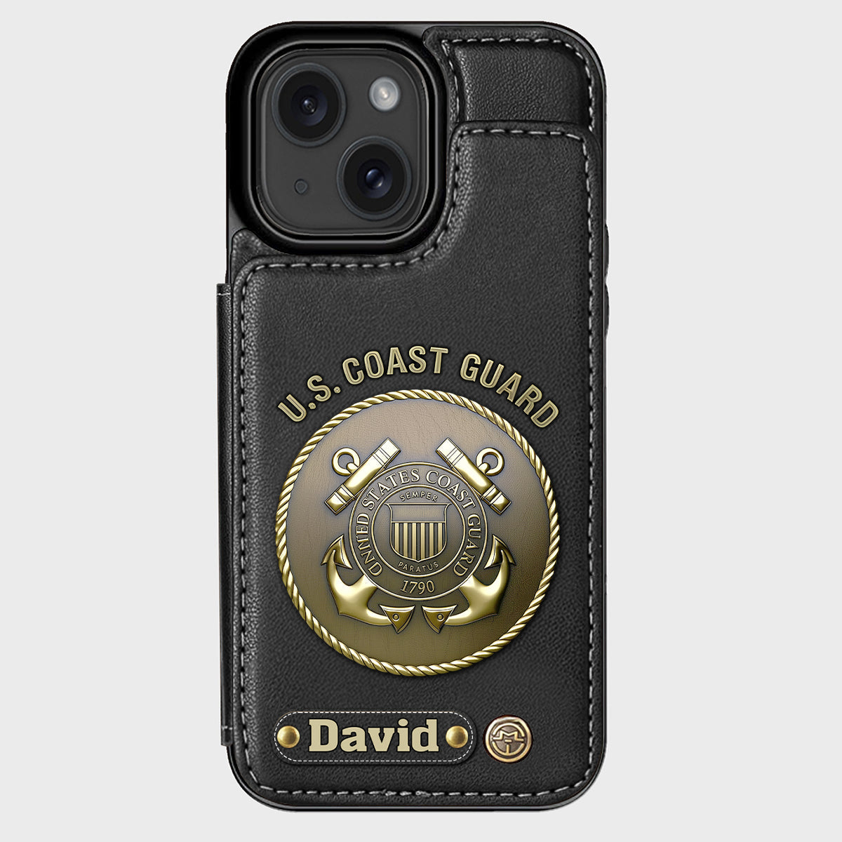Honor Respect Devotion To Duty - Personalized Veteran Wallet Phone Case