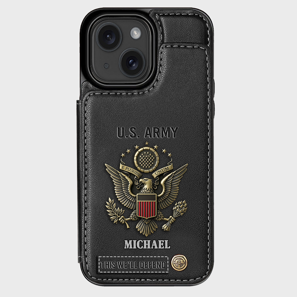 This We'll Defend - Personalized Veteran Wallet Phone Case
