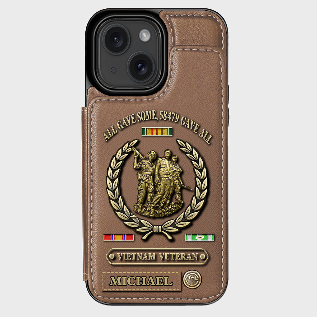 All Gave Some - Personalized Veteran Wallet Phone Case