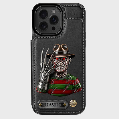Scary Halloween - Personalized Horror Character Wallet Phone Case