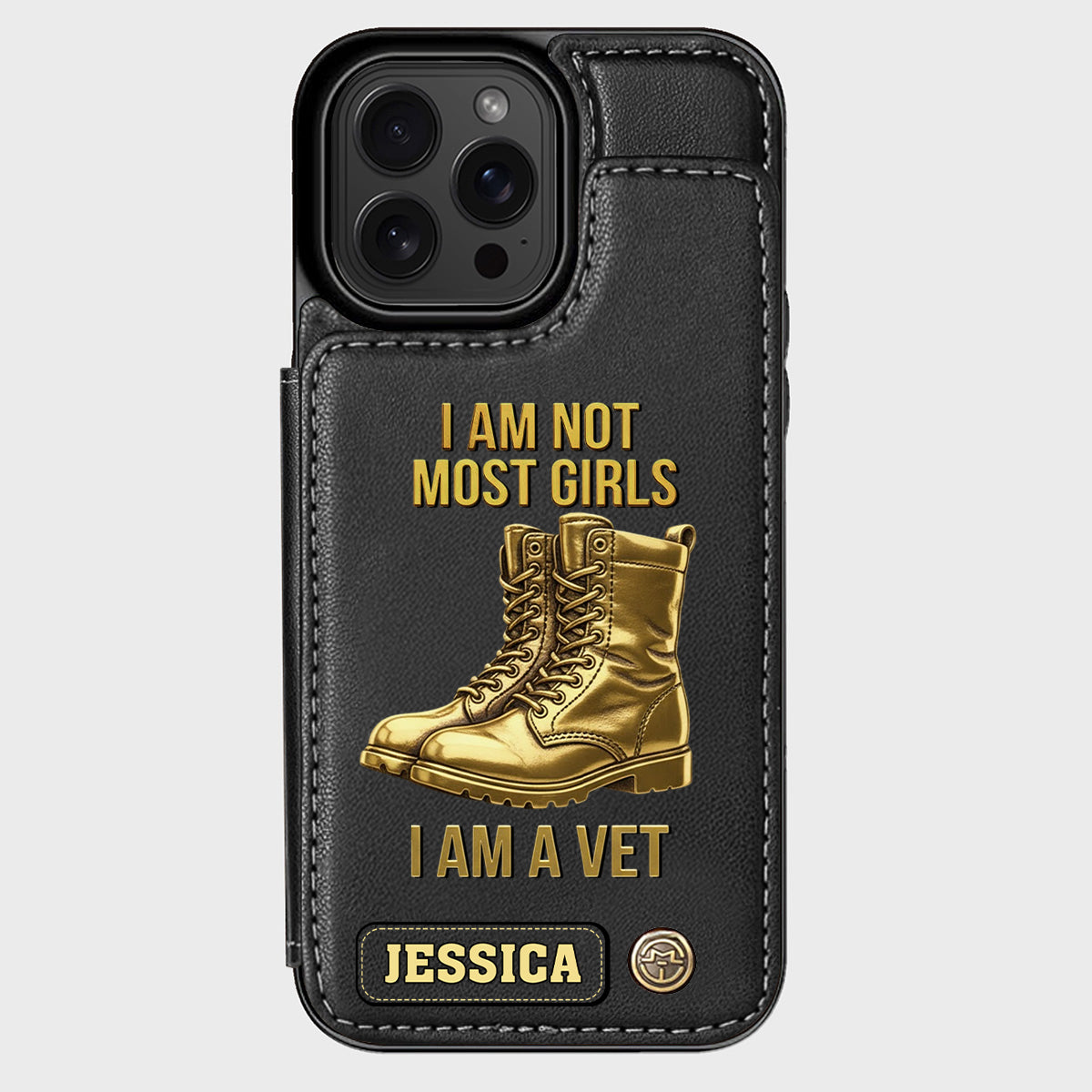I Am A Vet - Personalized Veteran Wallet Phone Case