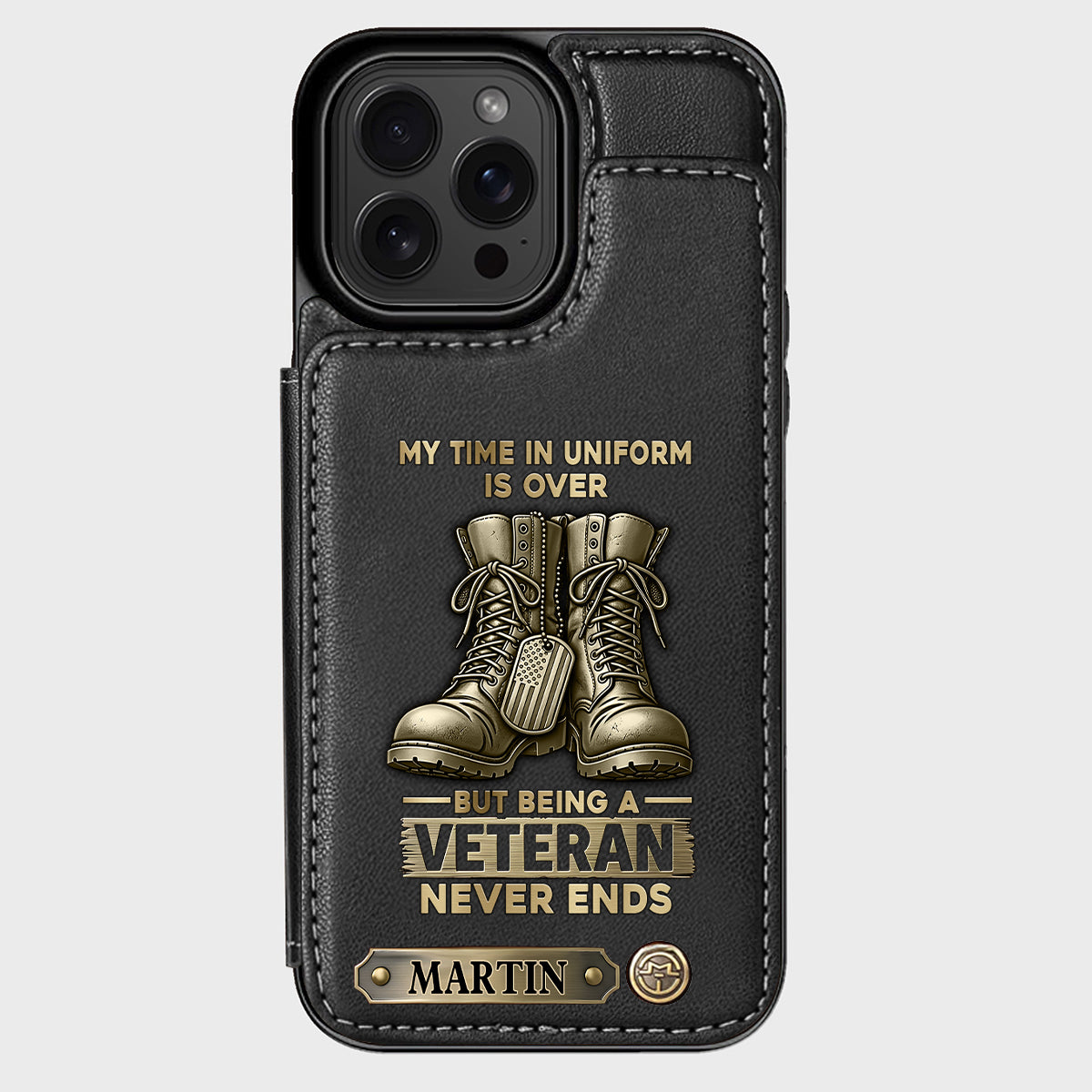Proud Veteran - Personalized Veteran Wallet Phone Case
