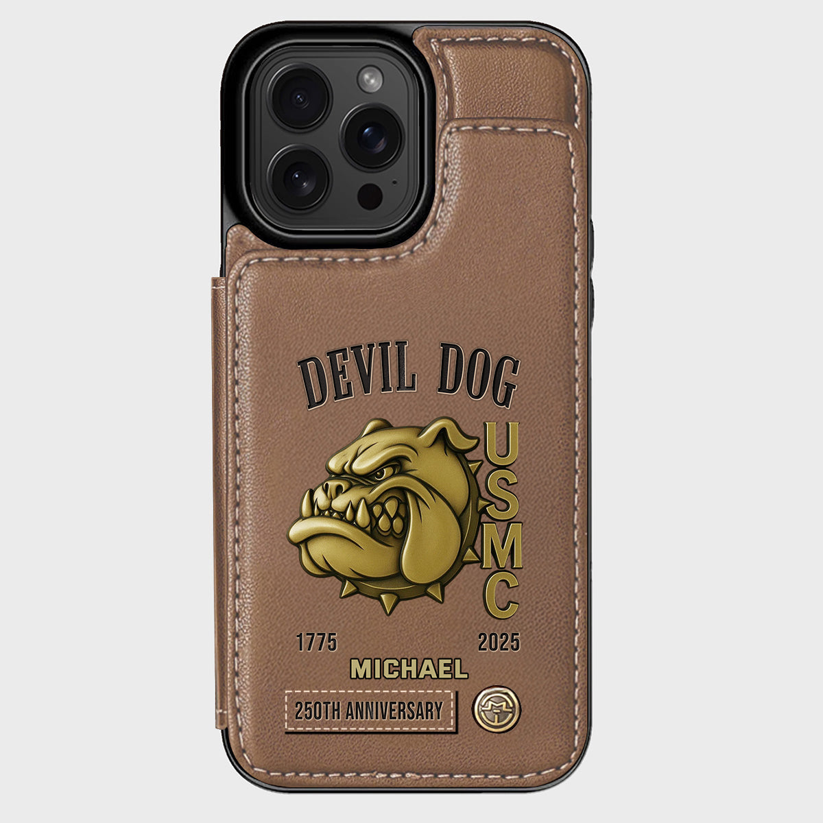 250th Anniversary - Personalized Veteran Wallet Phone Case