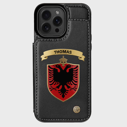 Proud Albania - Personalized Expats Wallet Phone Case