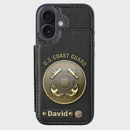 Honor Respect Devotion To Duty - Personalized Veteran Wallet Phone Case