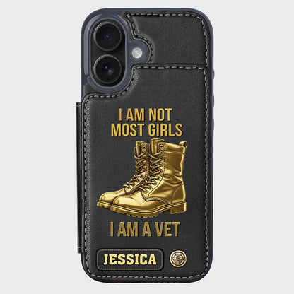 I Am A Vet - Personalized Veteran Wallet Phone Case