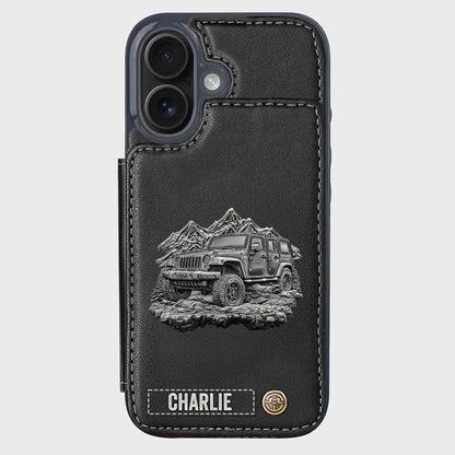 Metallic Off-Road Car - Personalized Car Wallet Phone Case