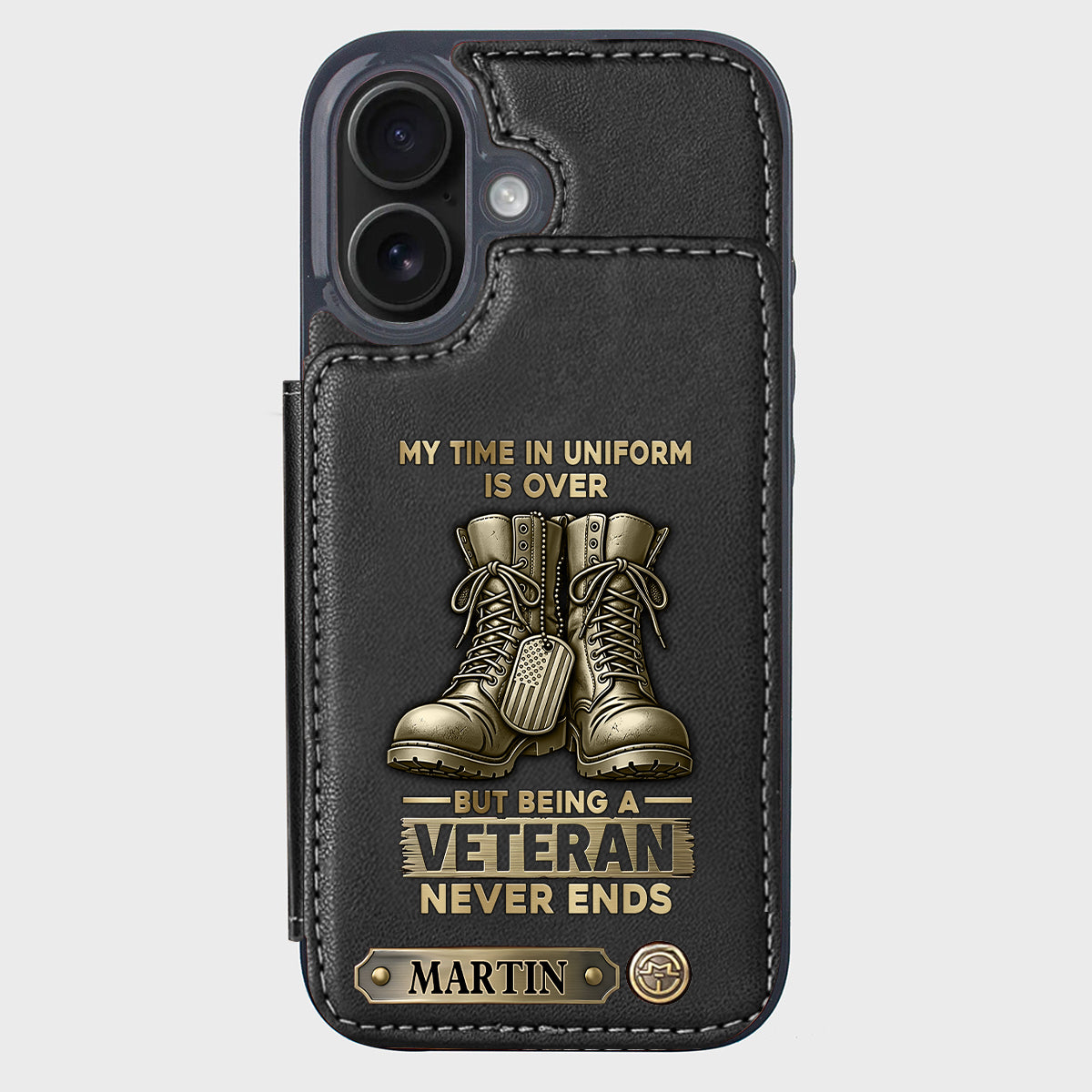 Proud Veteran - Personalized Veteran Wallet Phone Case