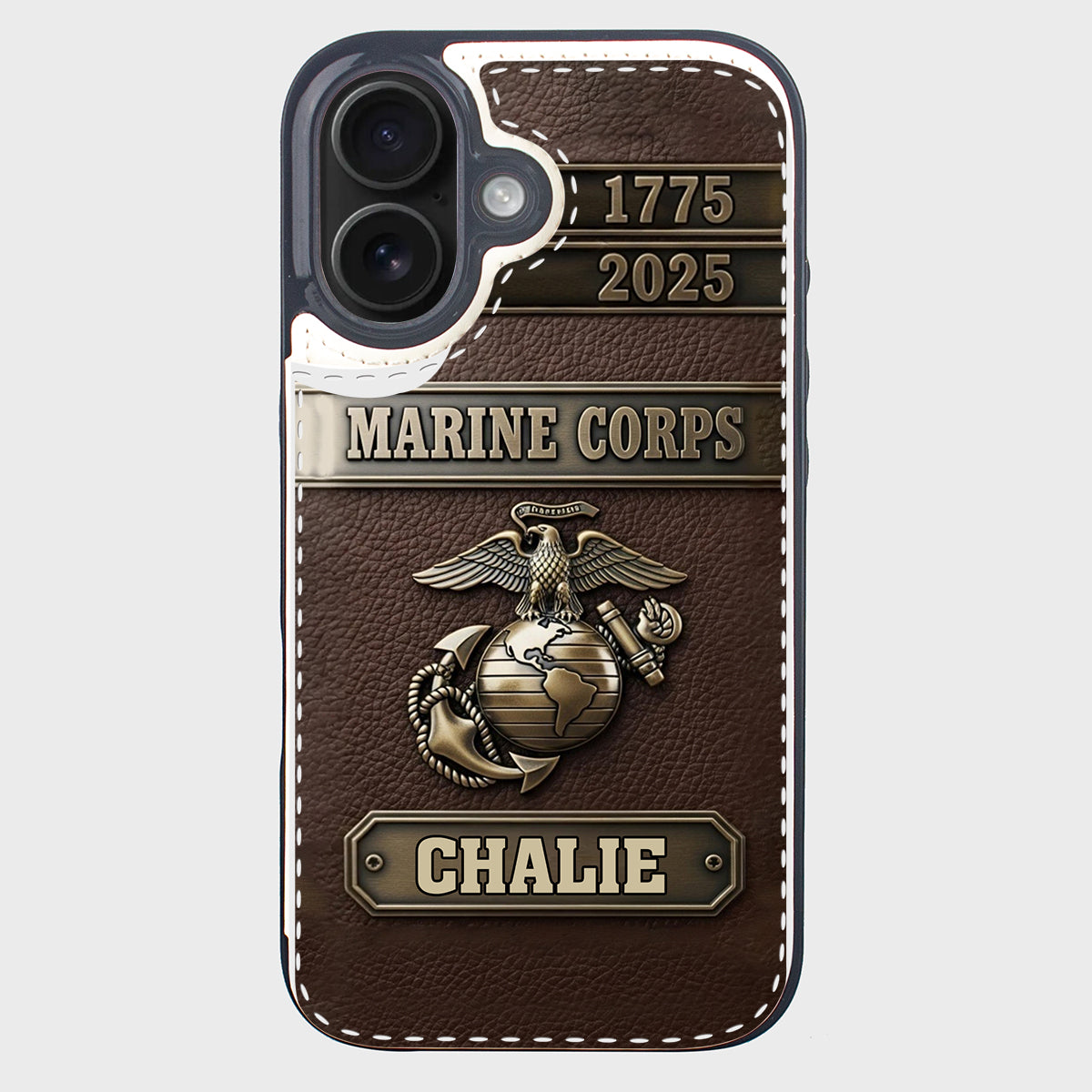 USMC 250th Anniversary - Personalized Veteran Foldable Wallet Phone Case