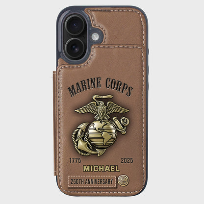 250th Anniversary - Personalized Veteran Wallet Phone Case