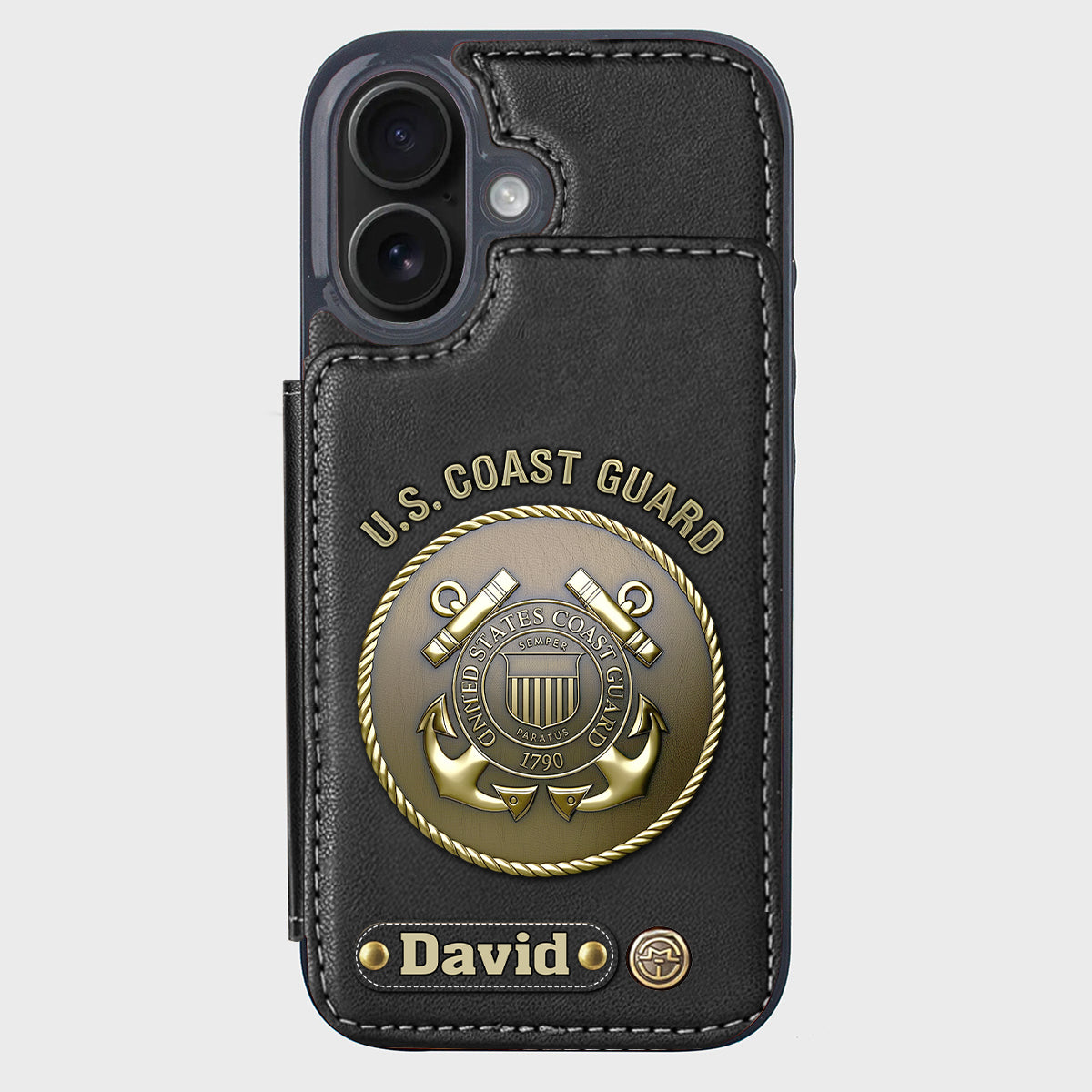 Honor Respect Devotion To Duty - Personalized Veteran Wallet Phone Case
