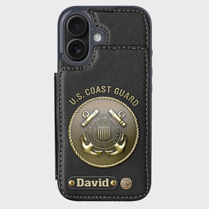 Honor Respect Devotion To Duty - Personalized Veteran Wallet Phone Case