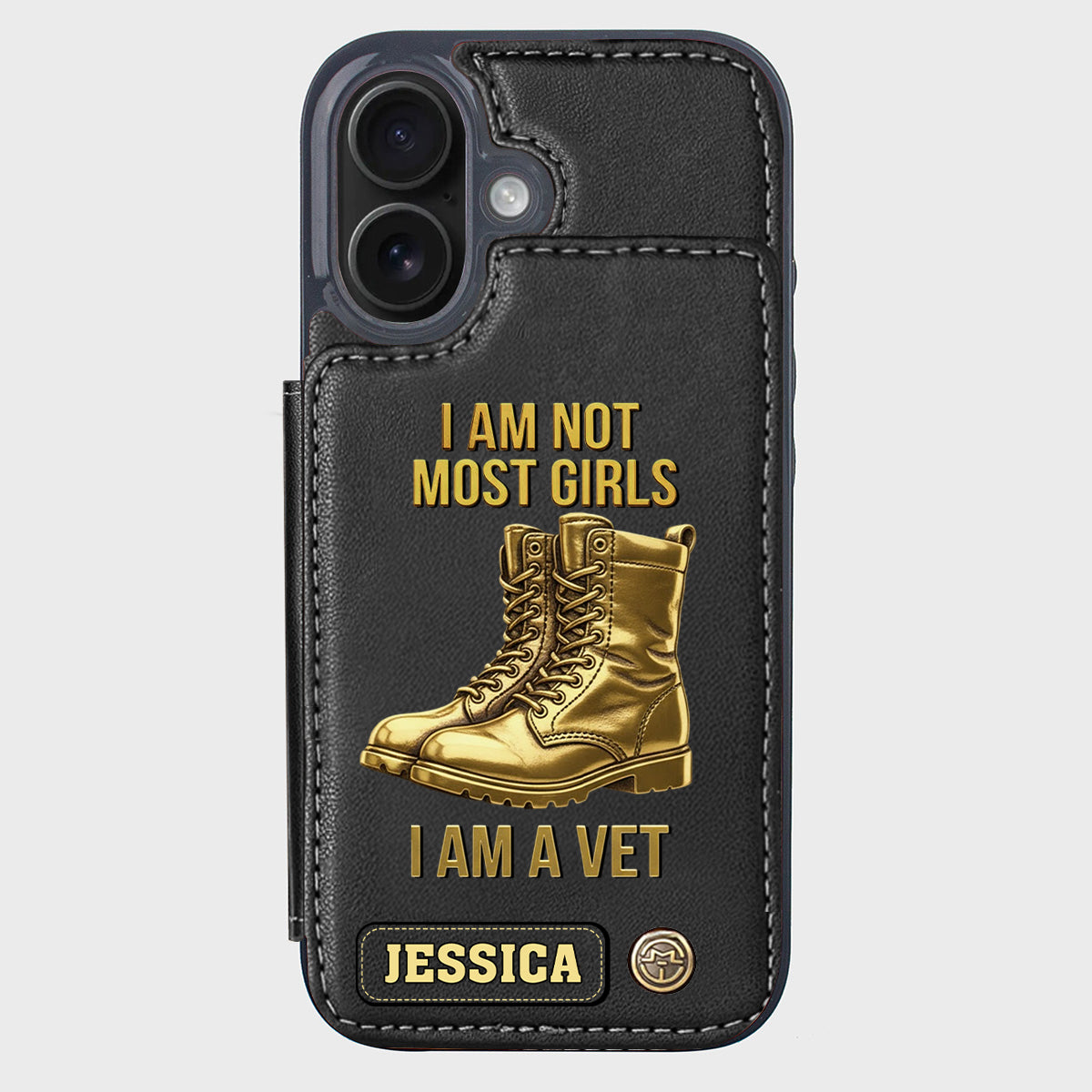 I Am A Vet - Personalized Veteran Wallet Phone Case