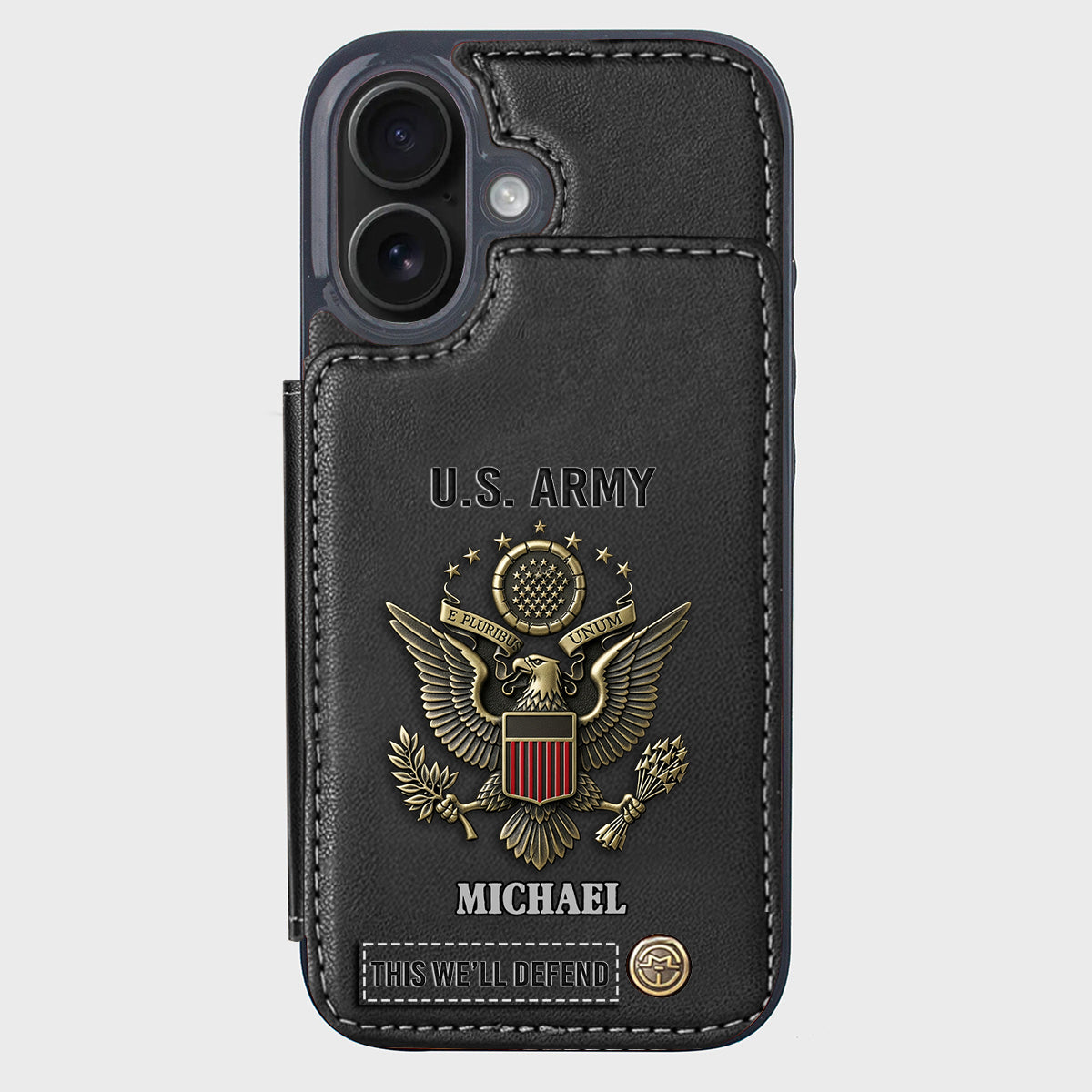 This We'll Defend - Personalized Veteran Wallet Phone Case