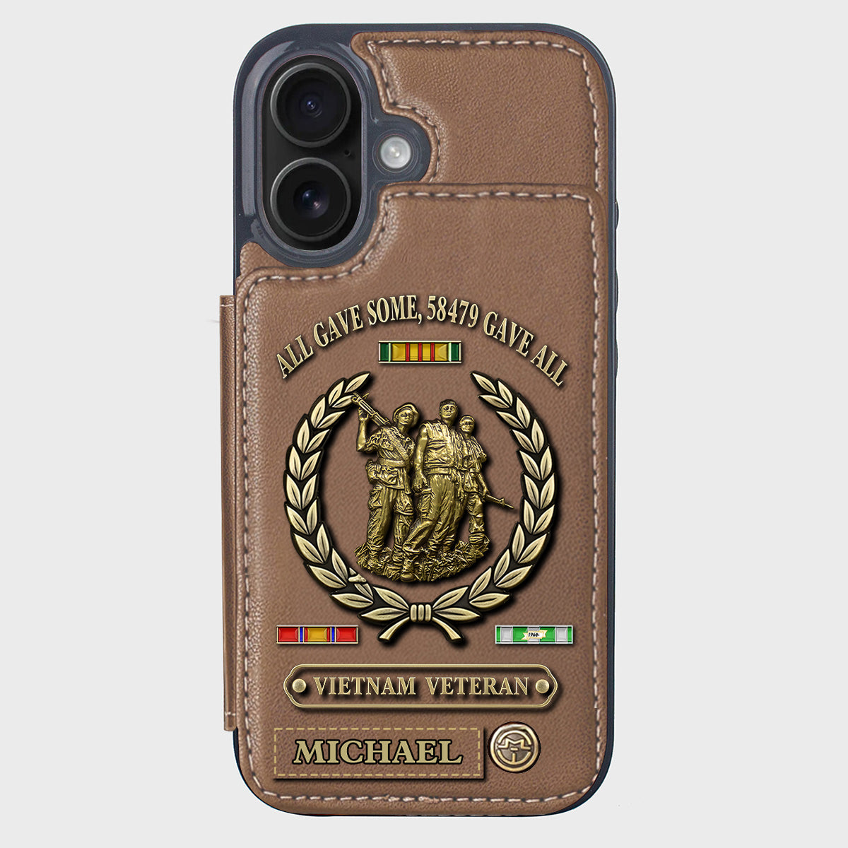 All Gave Some - Personalized Veteran Wallet Phone Case