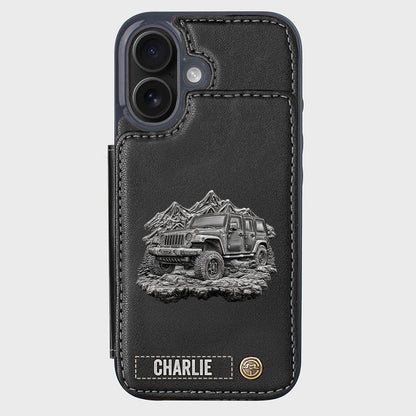 Metallic Off-Road Car - Personalized Car Wallet Phone Case