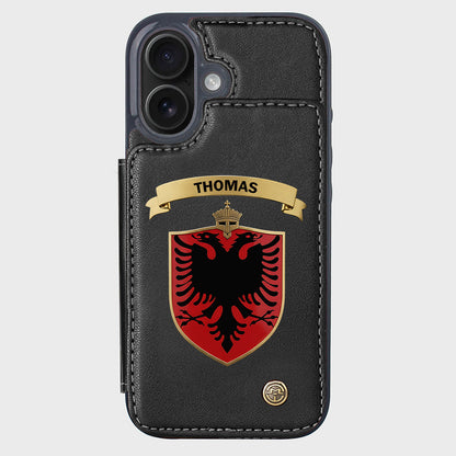 Proud Albania - Personalized Expats Wallet Phone Case
