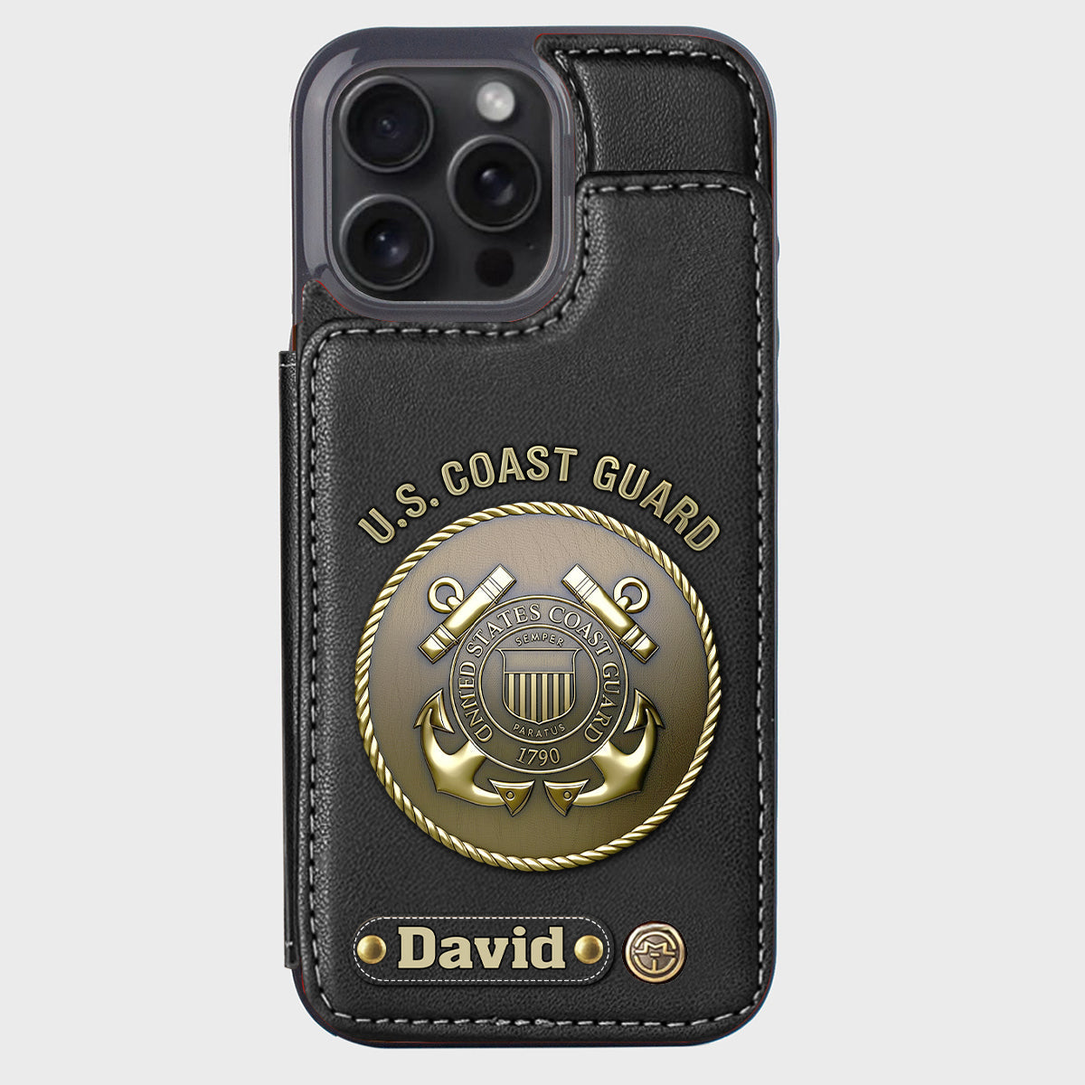 Honor Respect Devotion To Duty - Personalized Veteran Wallet Phone Case