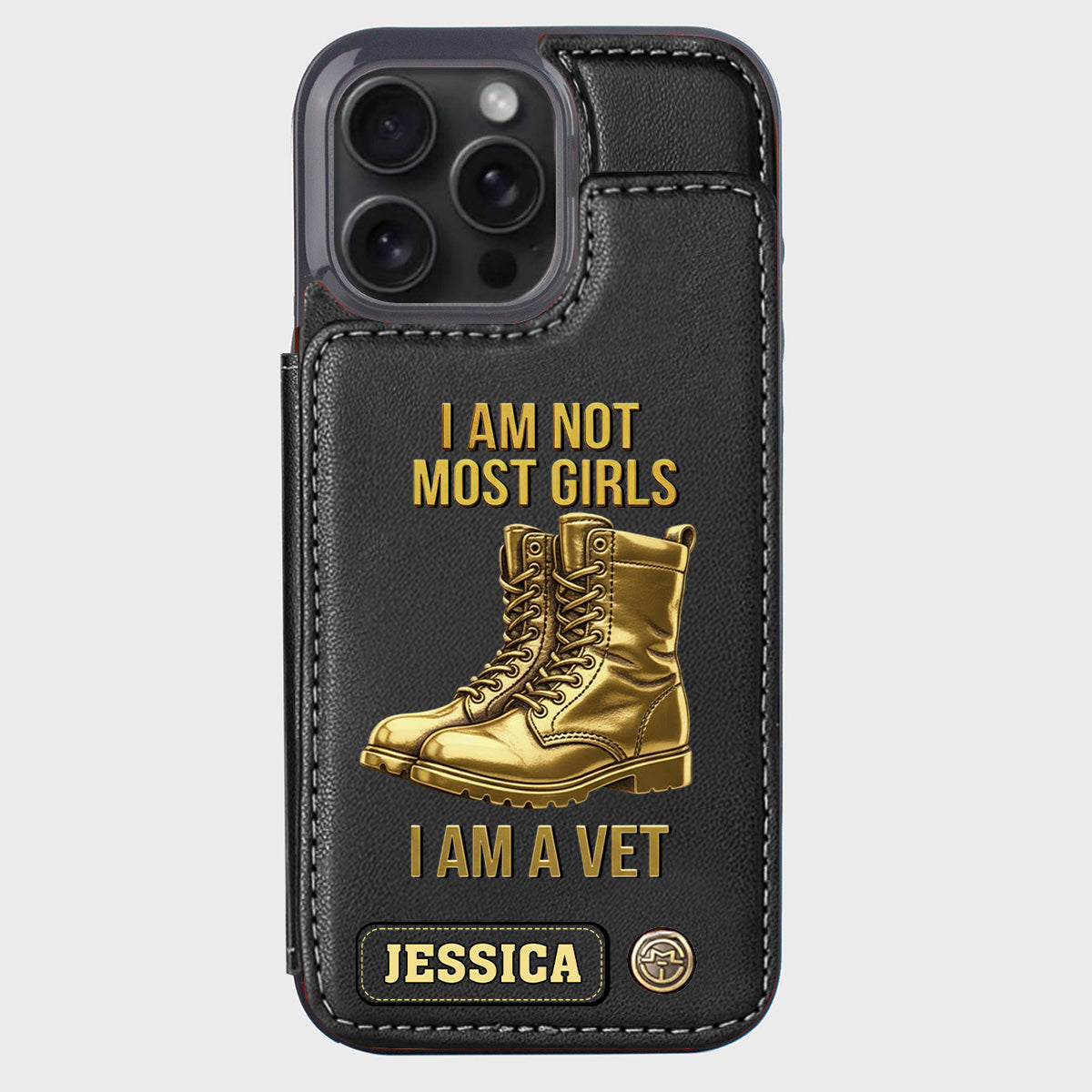 I Am A Vet - Personalized Veteran Wallet Phone Case