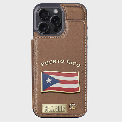 Proud Puerto Rico - Personalized Expats Wallet Phone Case