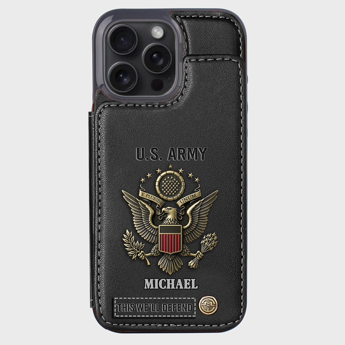 This We'll Defend - Personalized Veteran Wallet Phone Case