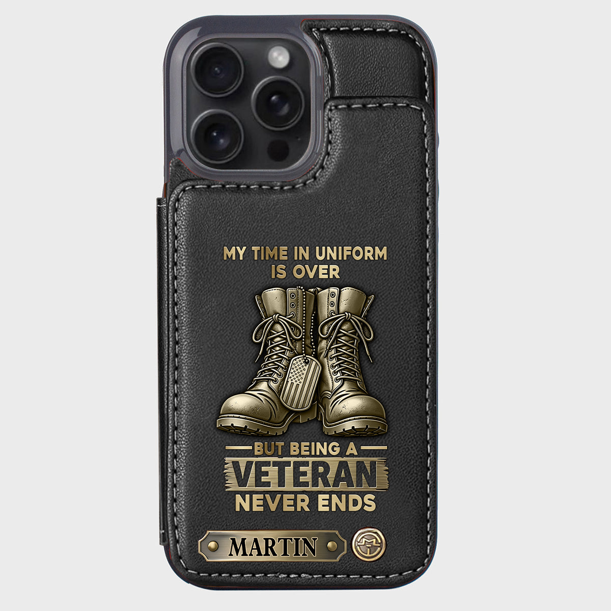 Proud Veteran - Personalized Veteran Wallet Phone Case