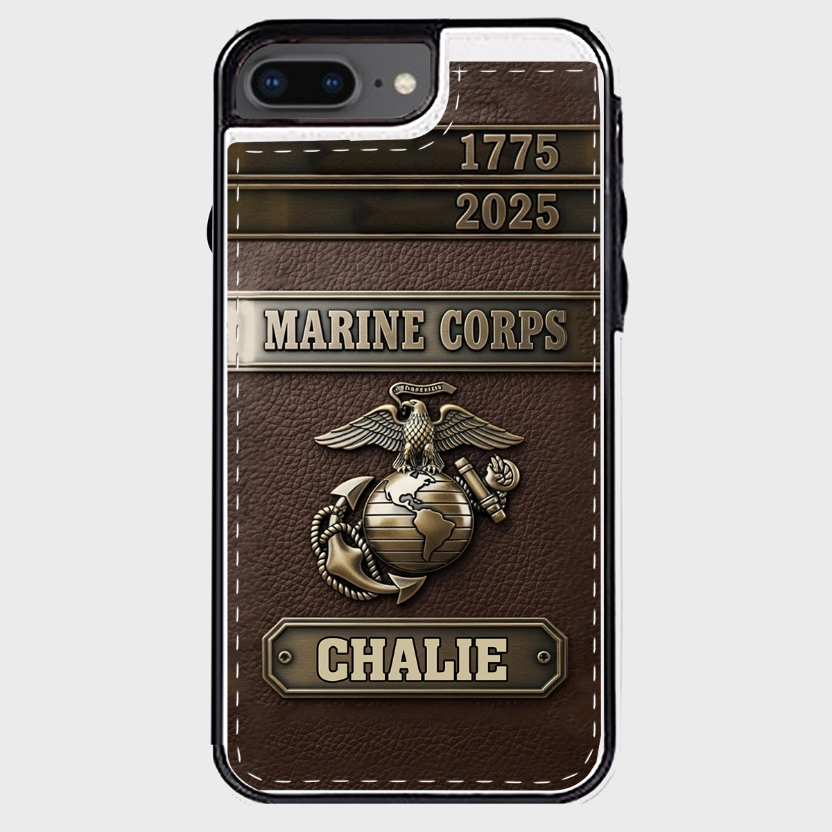 USMC 250th Anniversary - Personalized Veteran Foldable Wallet Phone Case
