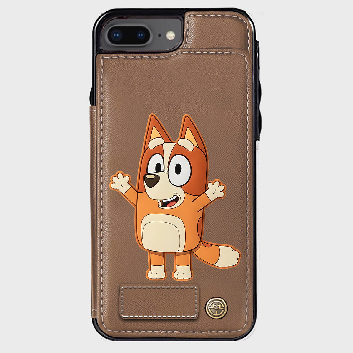 Blue Dog Custom Name - Personalized Blue Dog Wallet Phone Case