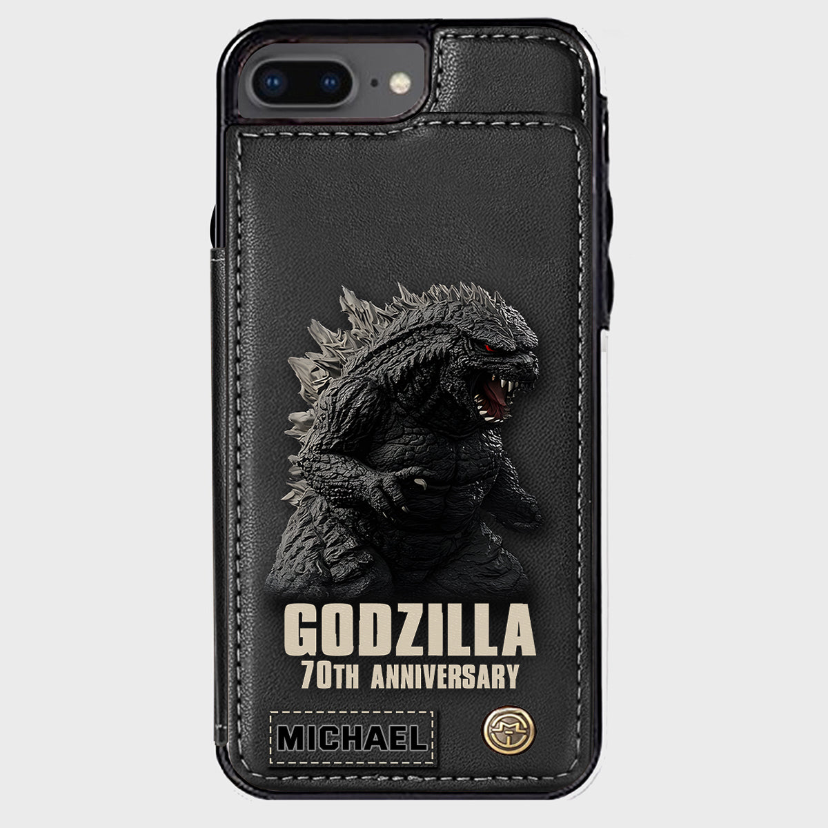 Monster 70th Anniversary Custom Name - Personalized Giant Monster Wallet Phone Case