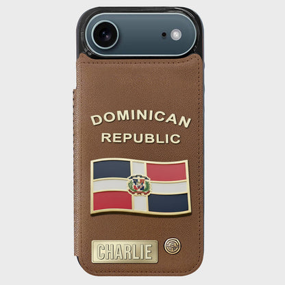 Proud Dominican - Personalized Expats Wallet Phone Case